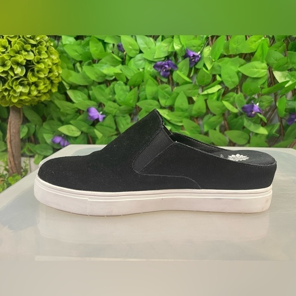 Yellow Box Melodee Suede Slip-On Mules Midnight Black Women Size 8.5 Casual Shoe - Picture 7 of 13